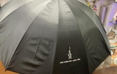 Black Nylon Promotional Umbrella