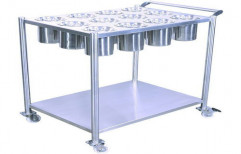Credence India Stainless Steel Masala Trolley