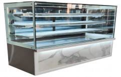 Glass Stainless Steel Display Counter, For Bakery