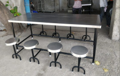 Iron Rectangular 8 Seater Dining Table, For Hotel, Size: 84x36x30