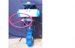 Mild Steel Pneumatic Actuated Butterfly Valve