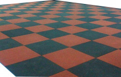 Sports flooring Color Coated Gym Rubber Tile