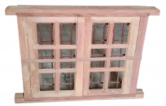 Wooden Teak Wood Window, Rectangular