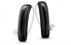 Behind The Ear Signia Styletto Black RIC Hearing Aid
