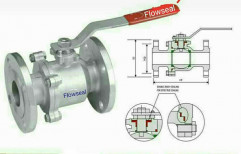 Flowseal Two Piece Flange Ball Valve, Flanged, Size: 15 mm To 300mm