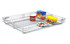 Modular Silver Partition Kitchen Basket, for Home, Rectangular