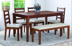 Solid Sheesham Wood Dining Table Set