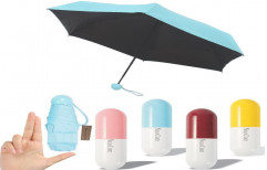 Ultra Lights And Small Mini Umbrella With Cute Capsule Case,5 Folding Compact Pocket Umbrella