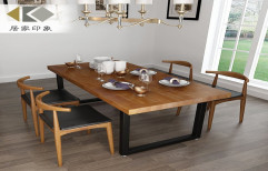 4 Seater Restaurant Wooden Dining Table Set