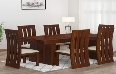 6 Seater Wooden Dining Table Set