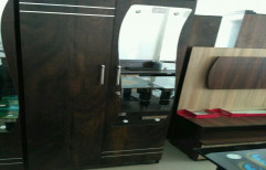 Balaji Furniture Brown Wooden Almirah, For Home