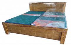 Full Size Wooden Double Bed, With Storage