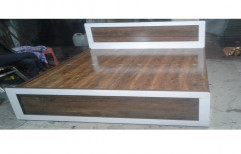 Queen Size Plywood Double Bed, With Storage