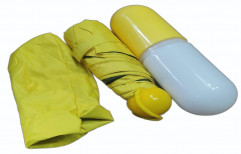 Manual 2 Fold Yellow Capsule Mini Umbrella