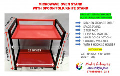 Multi advertz Steel Microwave Oven Stand, Size: 22 Inches X 21 Inches