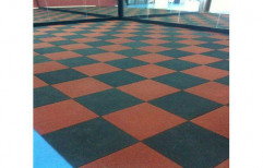 Orange Gym Floor Tile