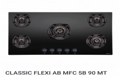 Stainless Steel Elica Classic Flexi AB MFC 5B 90 MT Built In Hob, For Hotel, Size: 900 X 525 X 120 mm