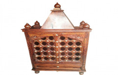 Traditional Brown Sheesham Wood Temple, For Worship, Size: 3 Feet