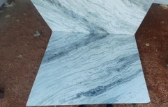 White Dharmeta Marble Slab, For Flooring