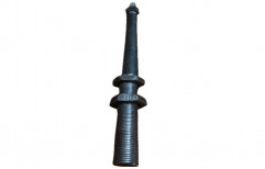 Black Round Mild Steel Tie Rod, Horizontal, Size: 20inch