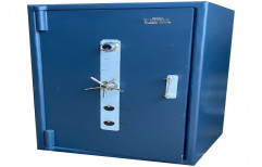 Mild Steel Blue Single Door Safe, For Security, No Of Lockers: 2