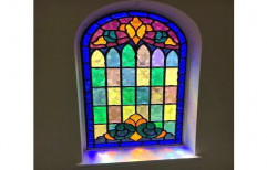 Printed Designer Stained Window Glass, Thickness: 5 - 10 Mm
