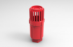 Red Plastic Pvc Foot Valve Spring Type