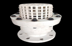 White Flanged End PP Foot Valve, For Water, Size: 25mm