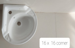 Ceramic 16X16 Corner Wash Basin