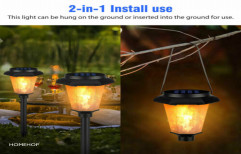 Homehop Solar Led Light Outdoor Waterproof Flickering Flame Hanging Light