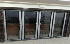 Hinged UPVC Frame Glass Door, Thickness: 15 mm (frame Thickness)