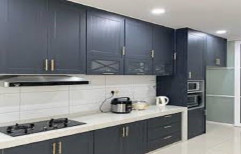 Wooden Modern Kitchen Cabinet, Wall Mounted