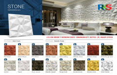 Stone 3D Textured PVC Wall Panel, For Walls