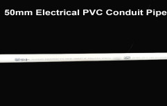 White 50mm Electrical PVC Conduit Pipe, Type: Heavy (HMS)