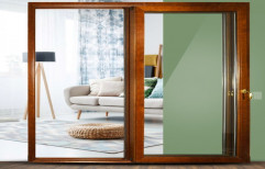 Kalco Alu Aluminium ZAFFIRO Alu-Wood Sliding Door, For Home