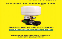 KOEL Kirloskar 1HP Automatic Pressure Booster Pump With 24Ltr Tank