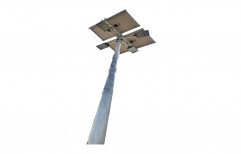 Aluminum Mild Steel 6m Solar Street Light Pole, For Roadways, Thickness: 5mm