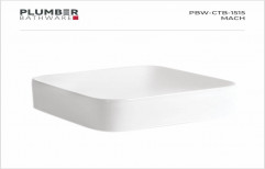 Ceramic Plumber Bathware PBW-CTB-1515 Art Basin, Wash Basin Type: Counter Top Baisn