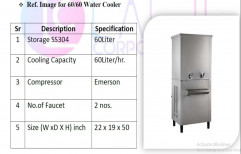 LC MAKE SS Water Cooler With RO, Storage Capacity: 150 L, Cooling Capacity: 50 L/Hr